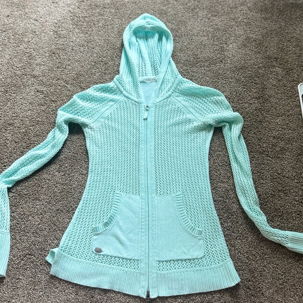 Athleta crochet jacket